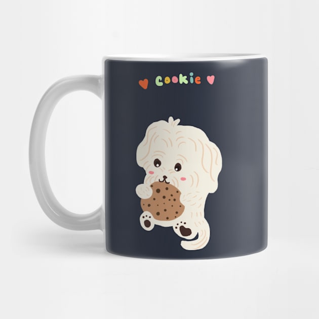 Dog Eating Cookie by PatternbyNOK